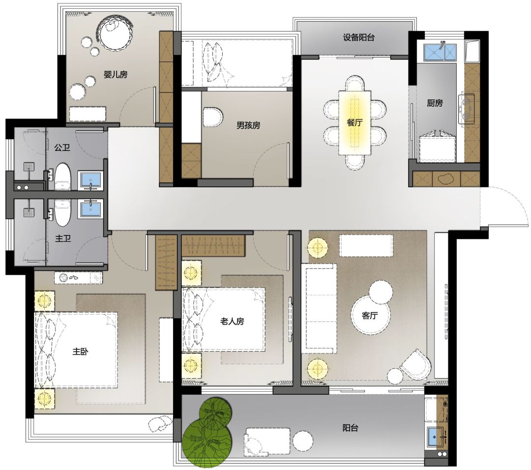 120平现代轻奢风格别墅,120平现代简约风格样板房