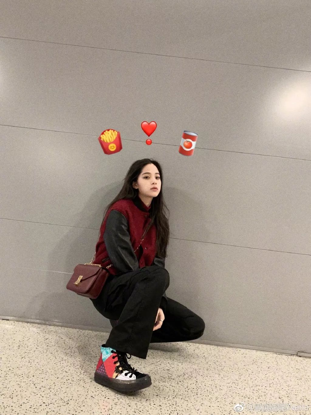 匡威亮橙欧阳娜娜,欧阳娜娜匡威经典款