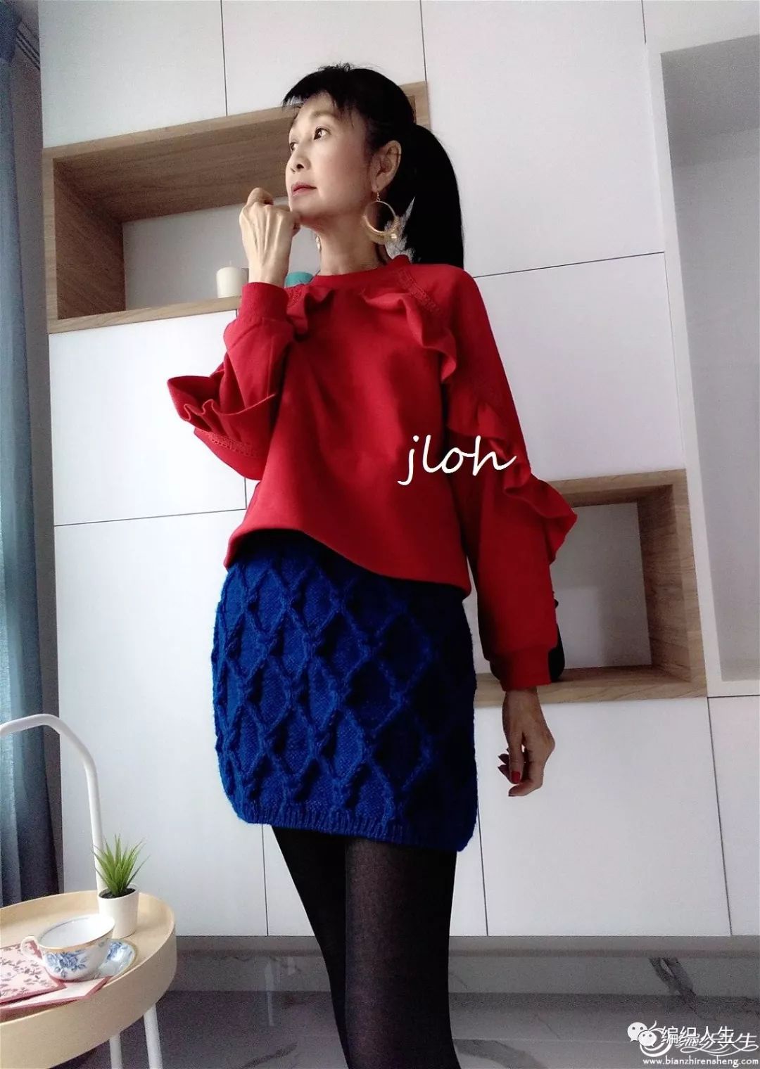 织小麻花短裙,麻花针织连衣短裙