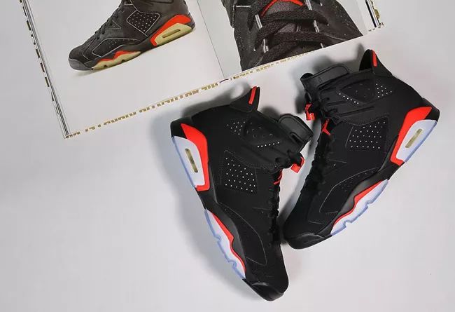 aj6黑红纯原对比,aj6黑红与黑绿对比