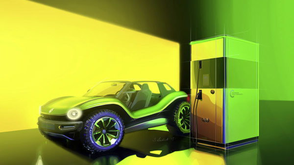 大众小众沙滩车,大众idbuggy沙滩概念车