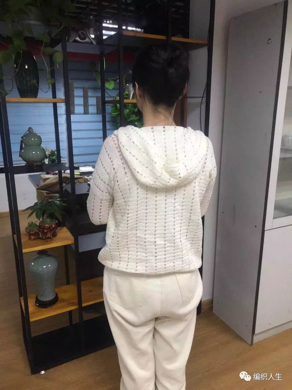 情侣连帽毛衣,女士冬季套头毛衣钩针全过程教程