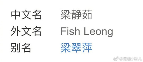 每日神段子丨梁静茹的原名叫梁翠萍