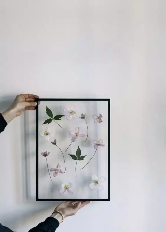 干花制作手工画,做手工diy干花