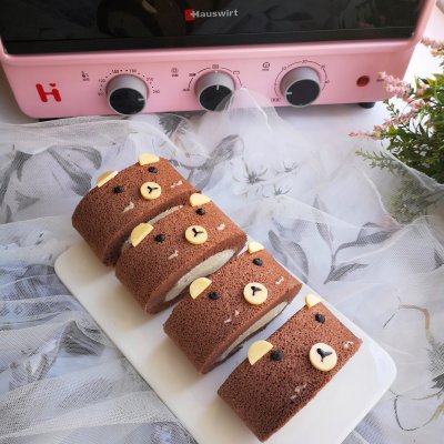 熊熊蛋糕卷,小熊熊脆饼