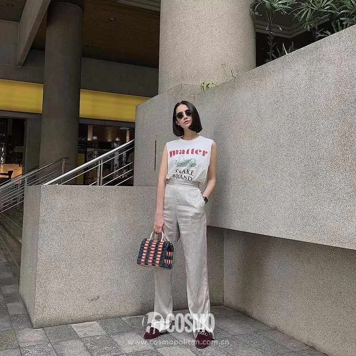 洪欣时尚穿搭,52岁洪欣日不落蔡依林