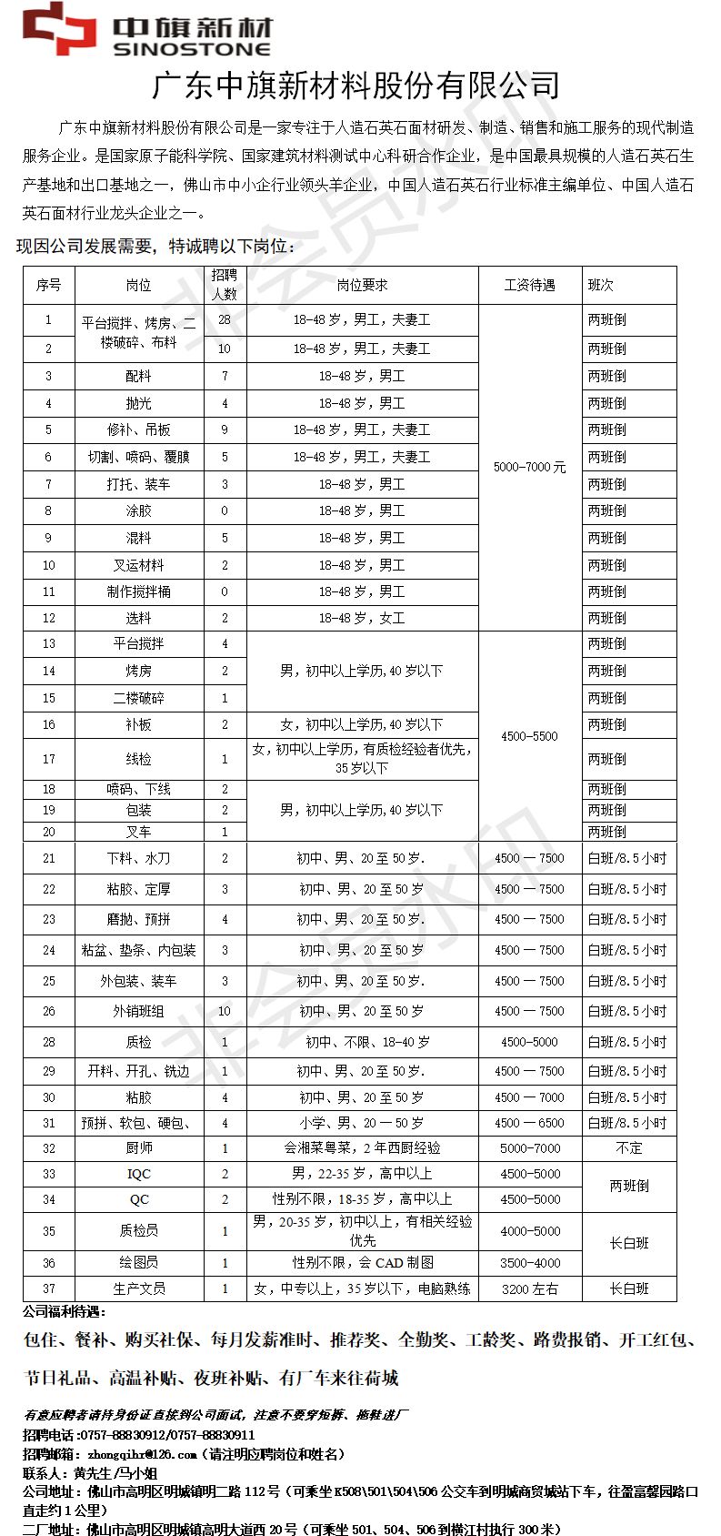 招叉车工6000元以上的江门,高明叉车司机最新招聘