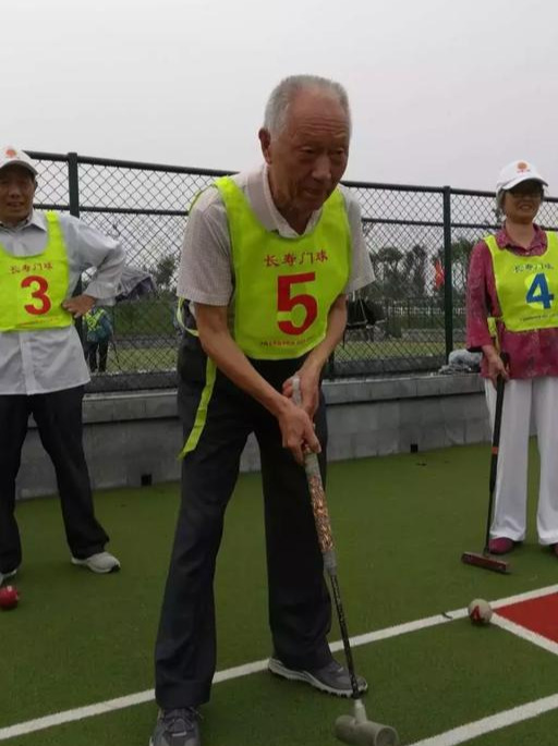 门球比赛展夕阳风采,城关门球比赛