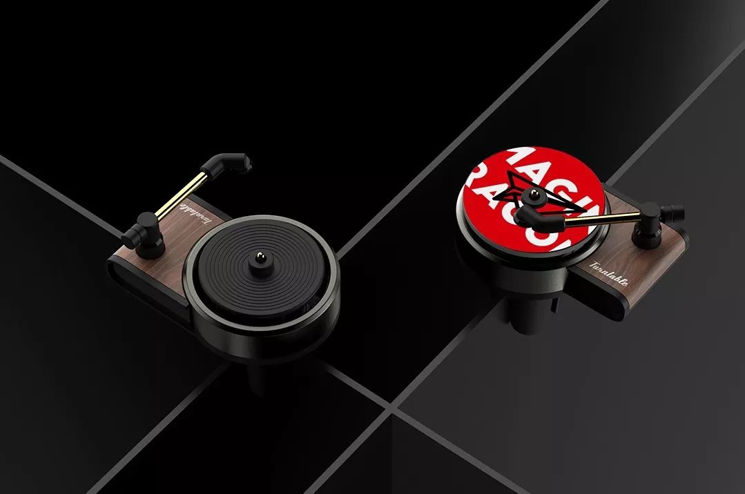 复古唱片机车载香熏,复古唱片车载香水