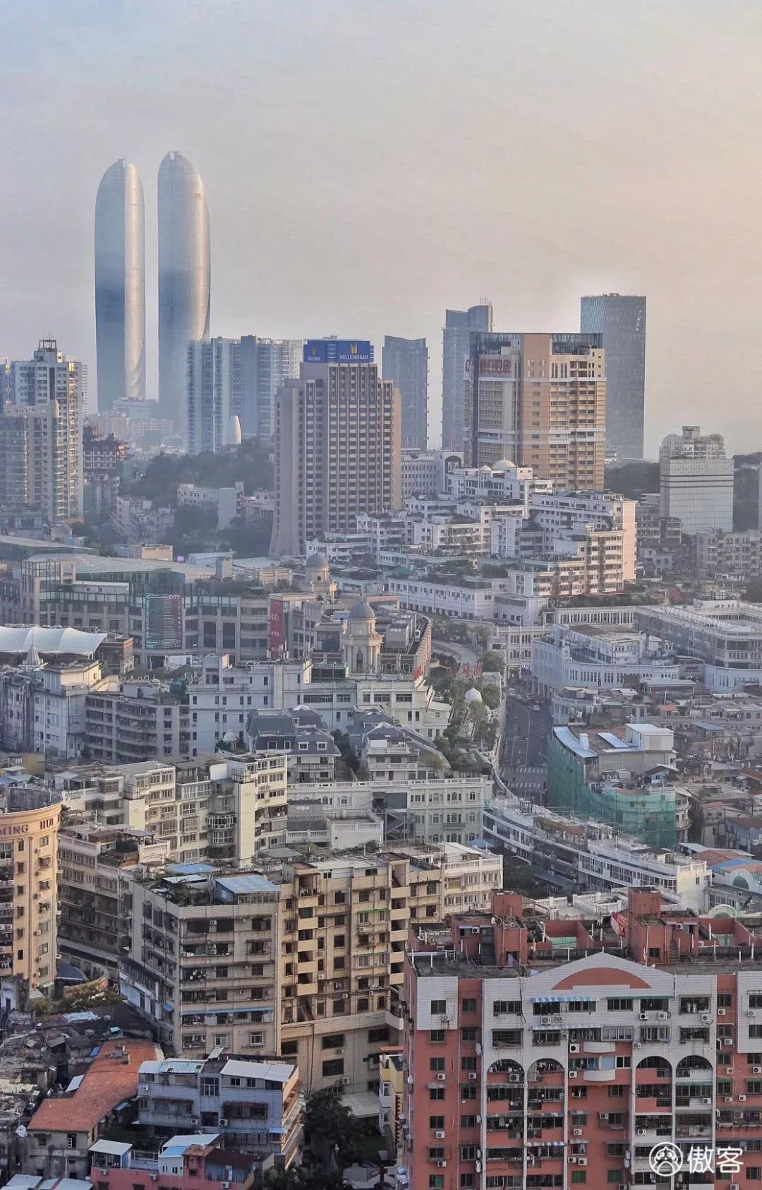 高空看厦门岛全景,厦门空中风景