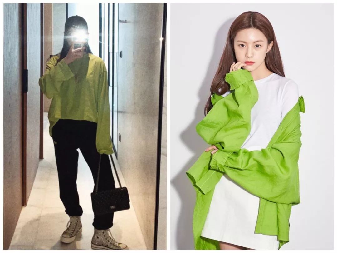 杨幂泫雅风,泫雅机场黑西服穿搭