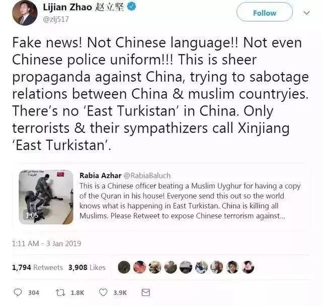 华姐新同事报到：他是推特上战斗力最强的中国外交官！