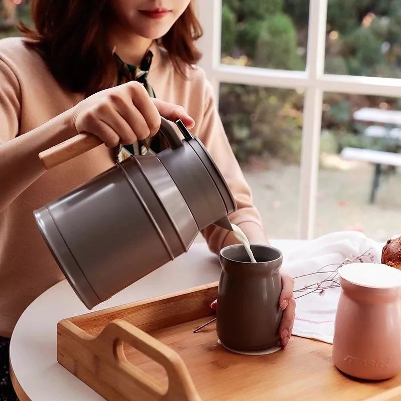 牛奶保温杯推荐网红款高颜值,可爱潮流韩版牛奶杯