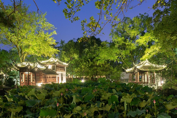 古猗园晚上灯展,古猗园夜游攻略