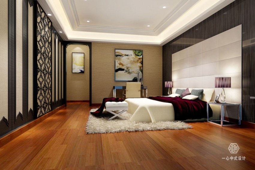 武汉市中式别墅装修设计,高坪中式别墅设计装修案例