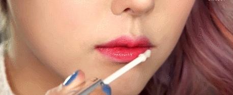 杨颖全唇妆,angelababy唇妆画一半