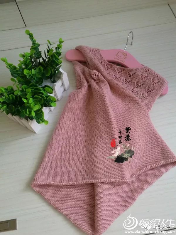 从下往上织的宝宝毛线背心裙教程,简单漂亮钩针宝宝背心裙
