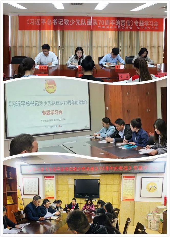 江苏少先队认真学习习*平近**总书记致少先队建队70周年贺信精神