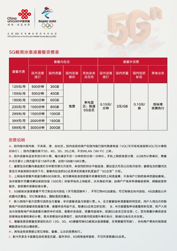 三大运营商5g套餐价格一览表,三大运营商哪个5g套餐最实惠