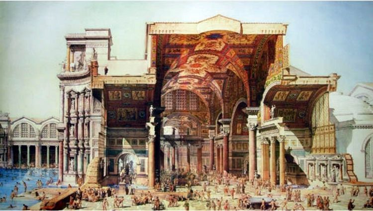 罗马不是一天建成的日语,古罗马浴场