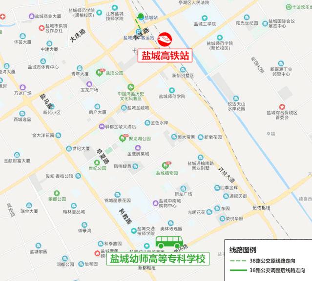最新盐城市区公交车线路图,盐城高铁站公交线路