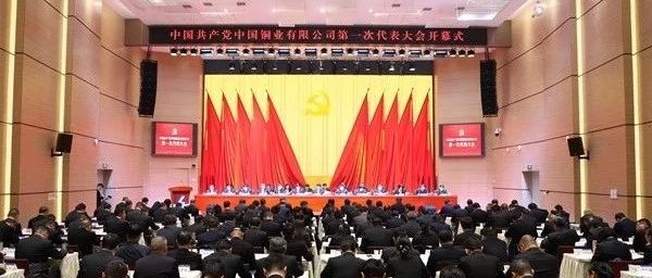 「聚焦*党**代会」中国*产党共**中国铜业有限公司第一次代表大会在昆开幕