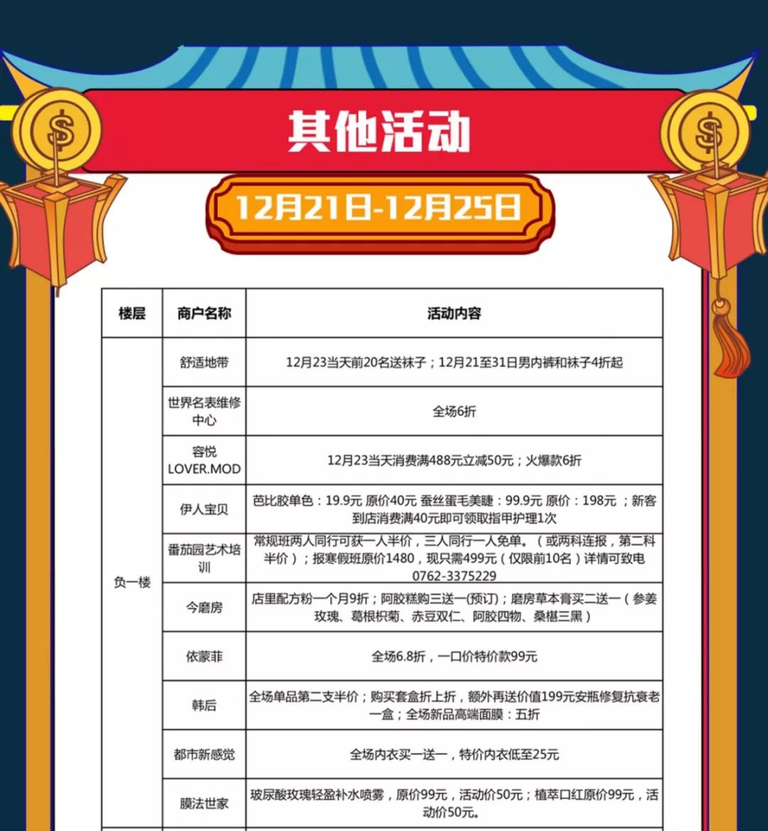 商场店庆倒计时1天,店庆7天倒计时