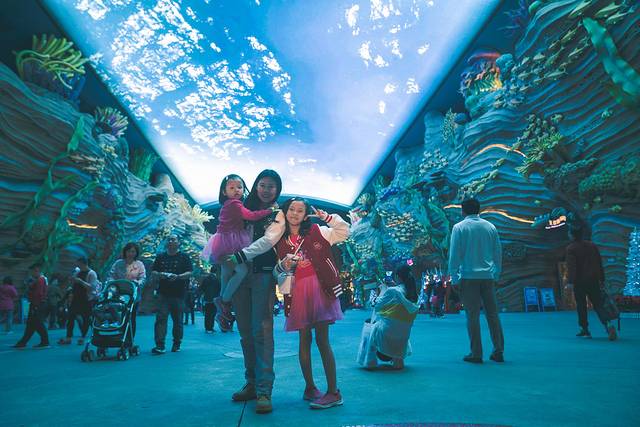 长隆海洋王国海牛馆探秘,珠海长隆海洋王国海底夜宿