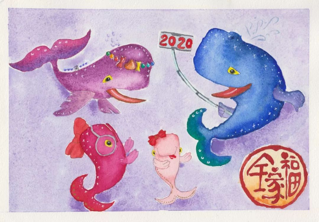 BlingBLling....抹香鲸全家福跨年画展闪亮登场，走过路过不要错过