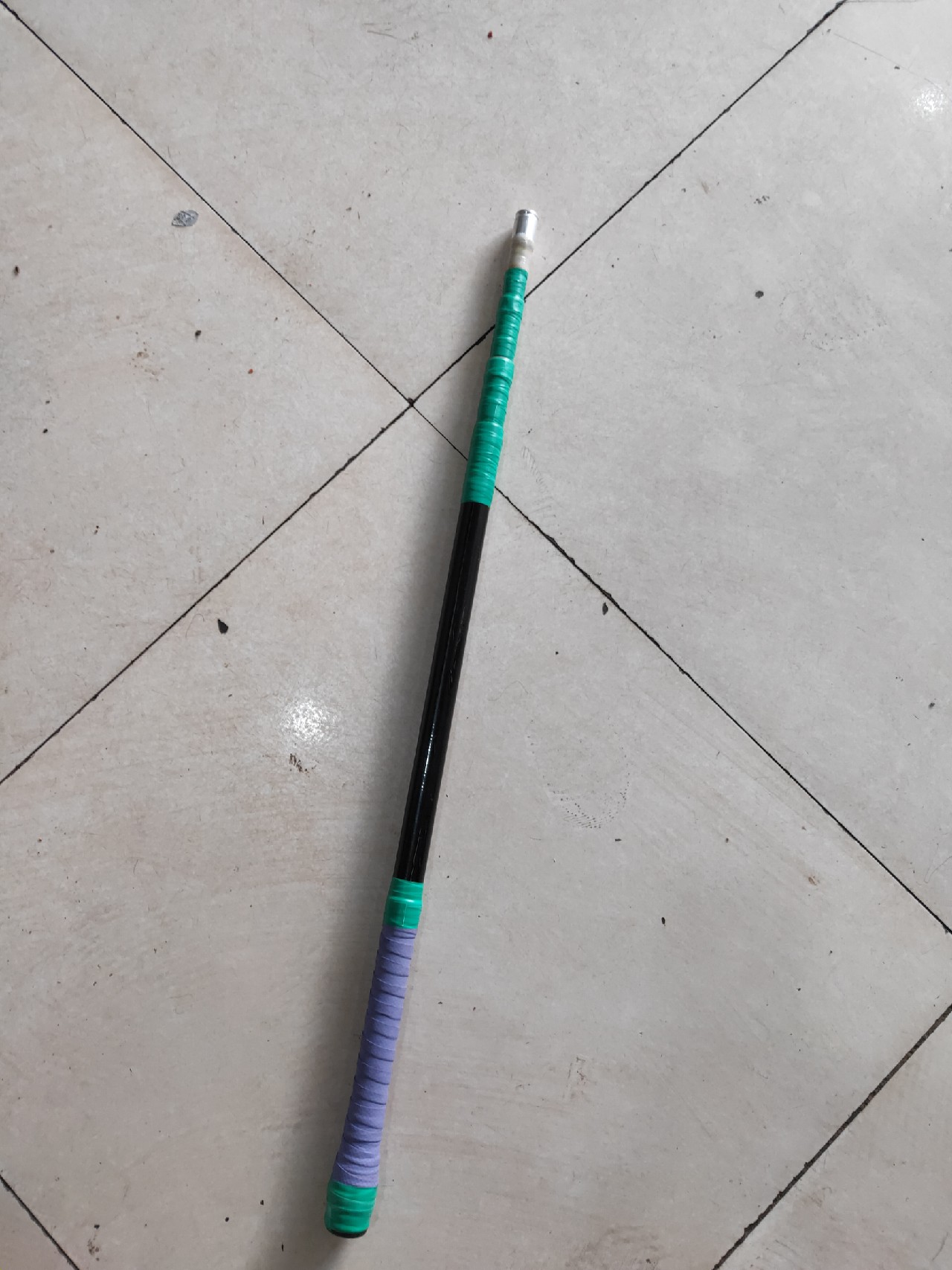 废鱼竿改抄网竿,废旧拖把杆改抄网