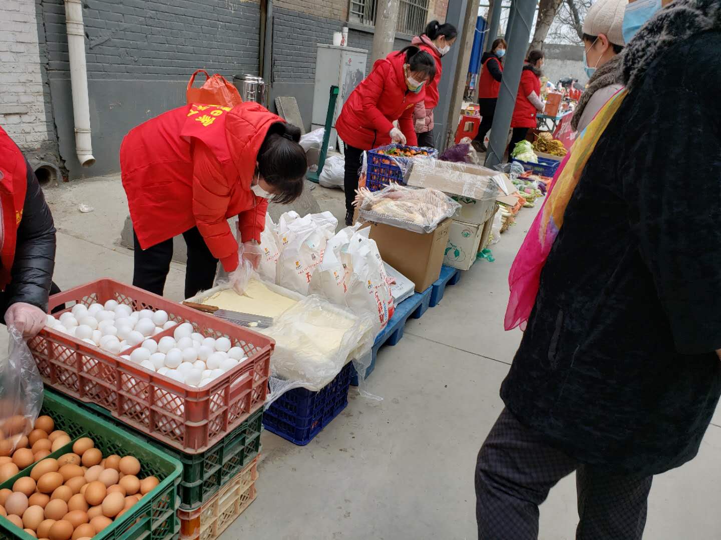 疫情防控志愿者慰问孤寡老人,防控疫情手拉手青年志愿者