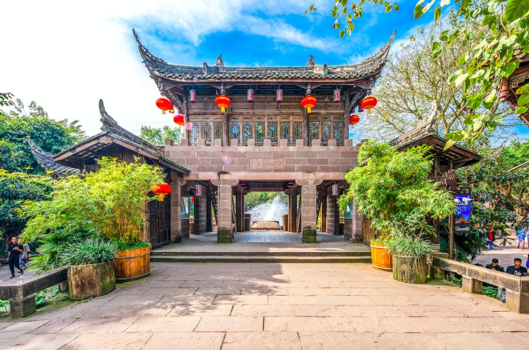 成都黄龙溪古镇美景竖屏,黄龙溪古镇小景