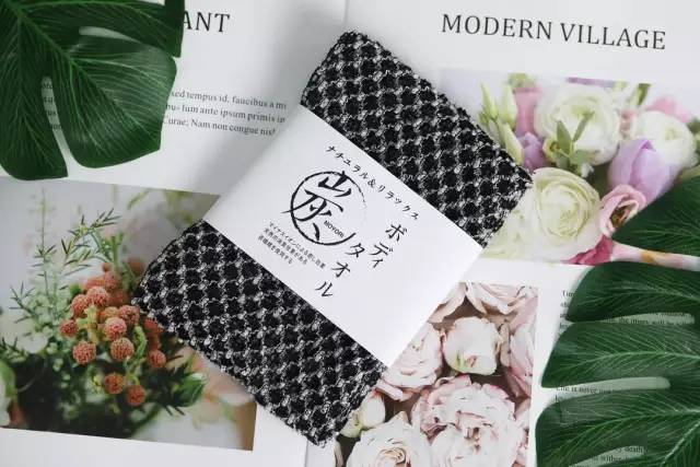 日式碳纤维洗澡巾,日系竹炭搓澡巾