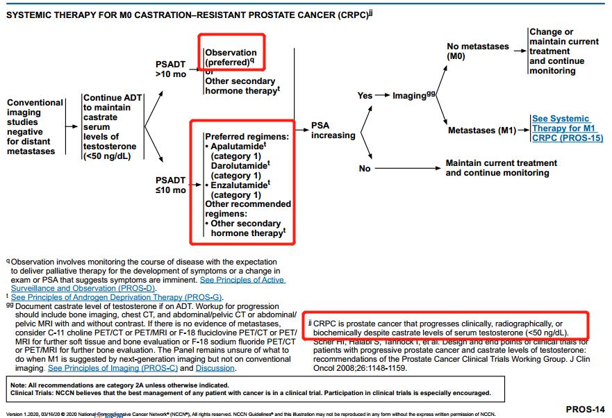 nccn前列腺癌指南中文,2023版前列腺癌诊疗指南