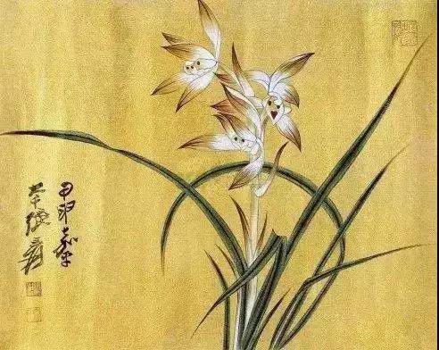 中国十大名家画兰,四大名家画兰花图片