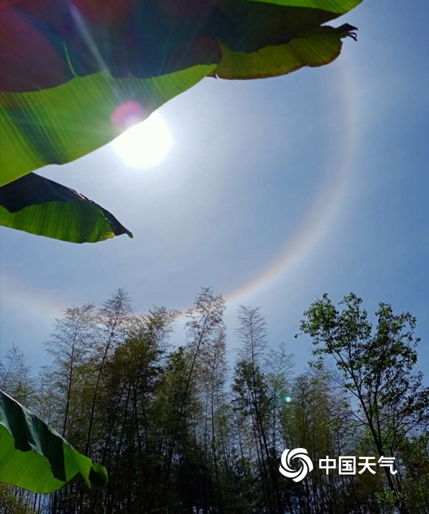 南方多省出现日晕奇观,多地现日晕奇观照片