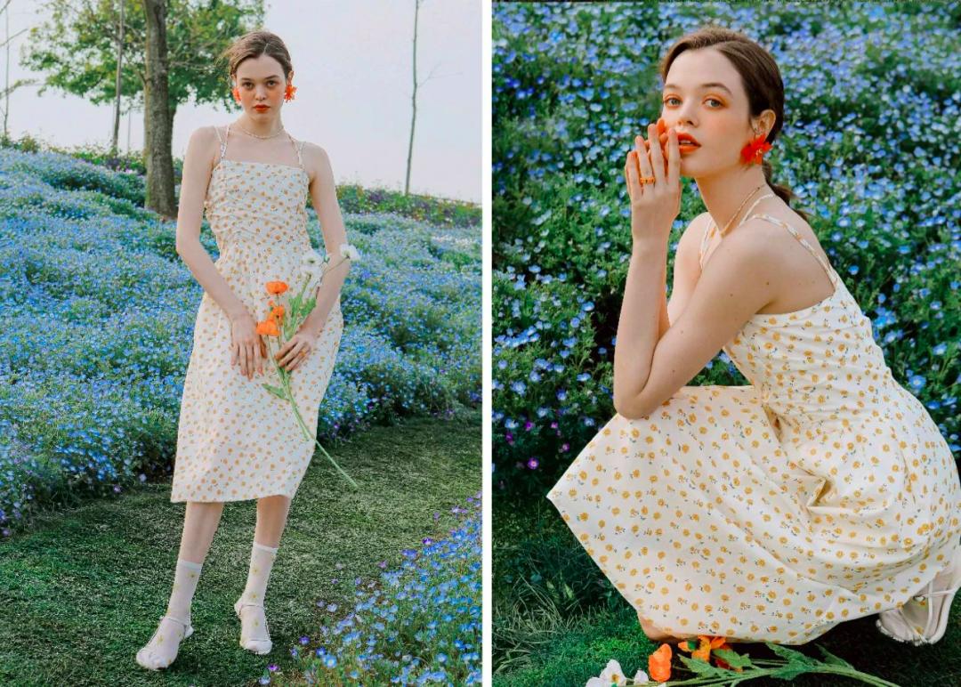 2022新款碎花气质裙子,30-20岁洋气碎花裙子