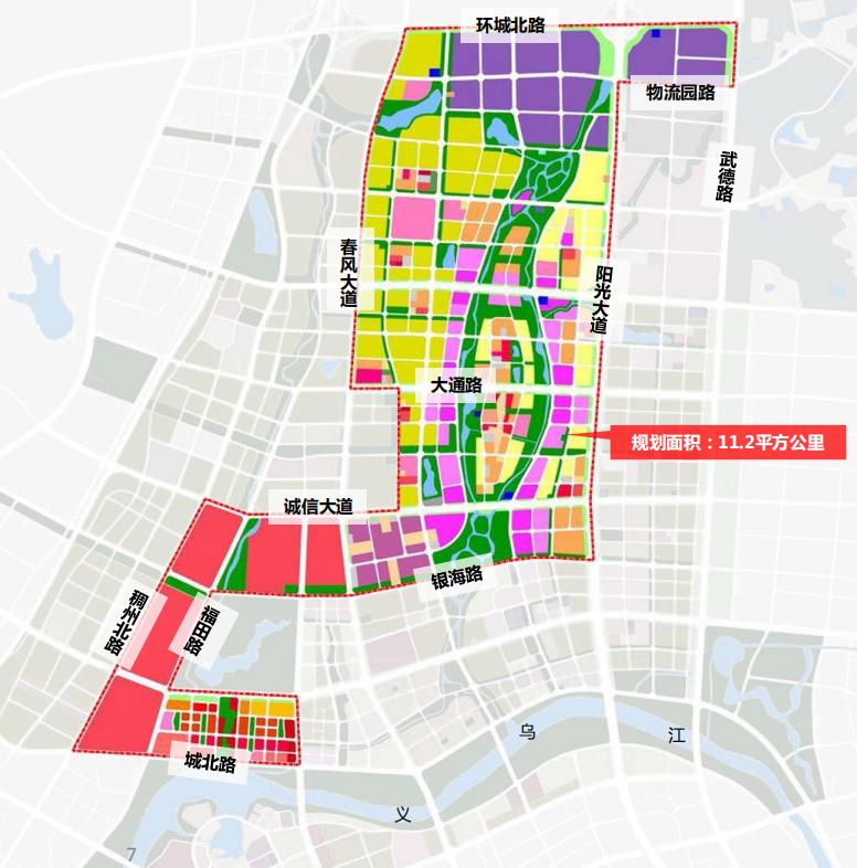 金融商务区二期提上日程，打造义乌版“外滩天际线”！