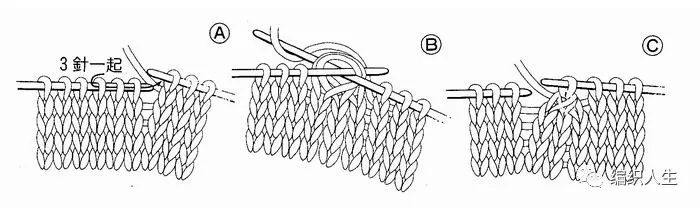 棒针织毛衣怎么看图解,怎样看棒针加针减记号
