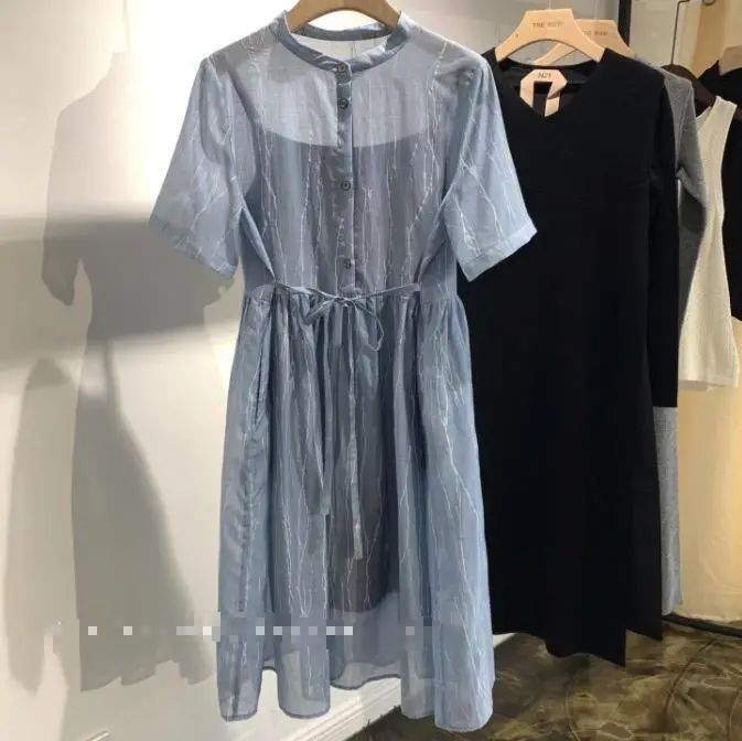 丝光棉聚酯纤维混纺面料,集合棉麻女装