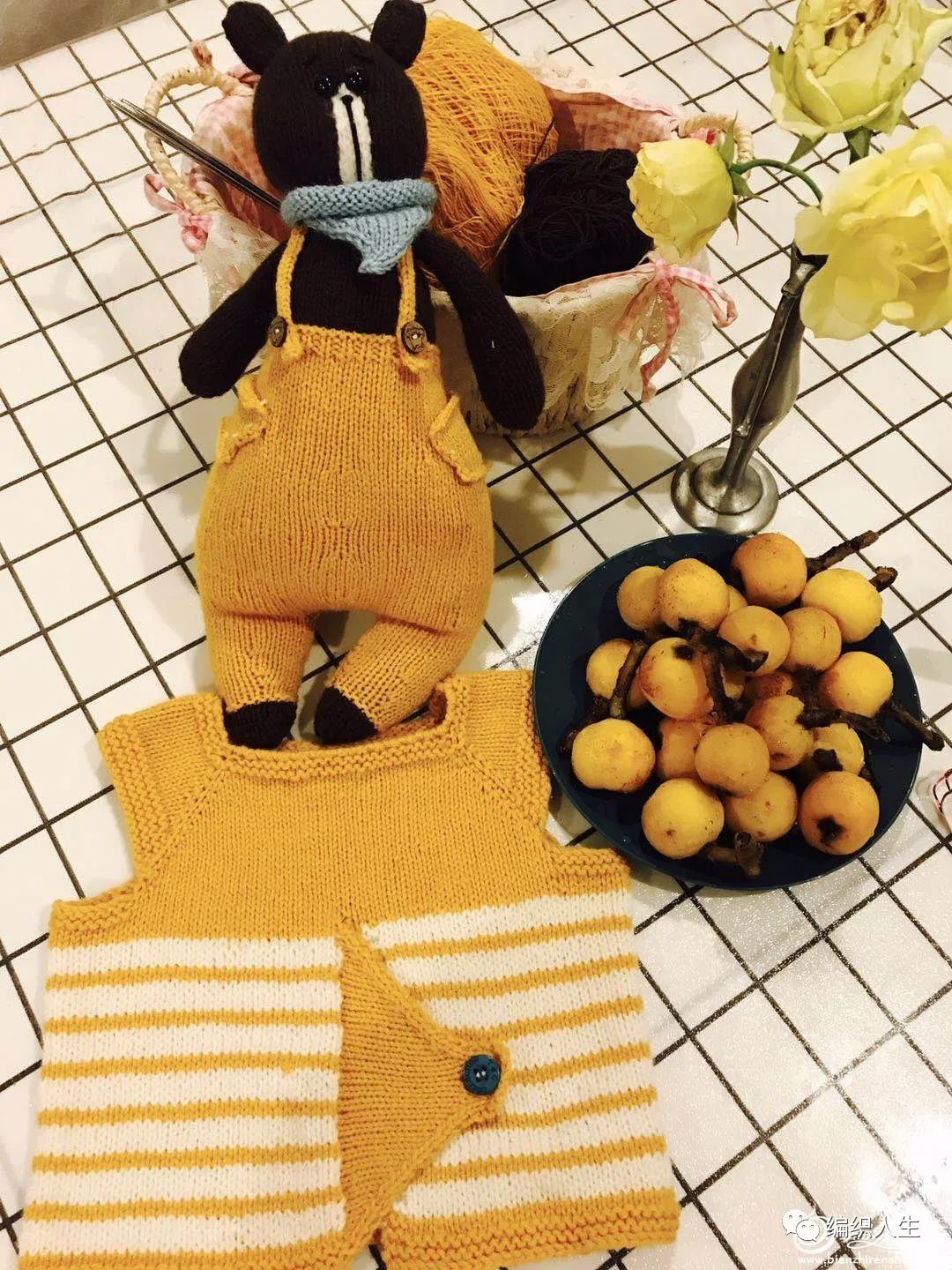 童衣缤纷作品沉睡的靓仔:婴幼儿棒针背心(有编织说明)