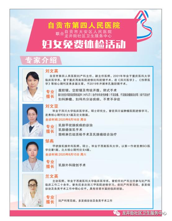 中老年妇女体检活动,大新县妇女免费体检