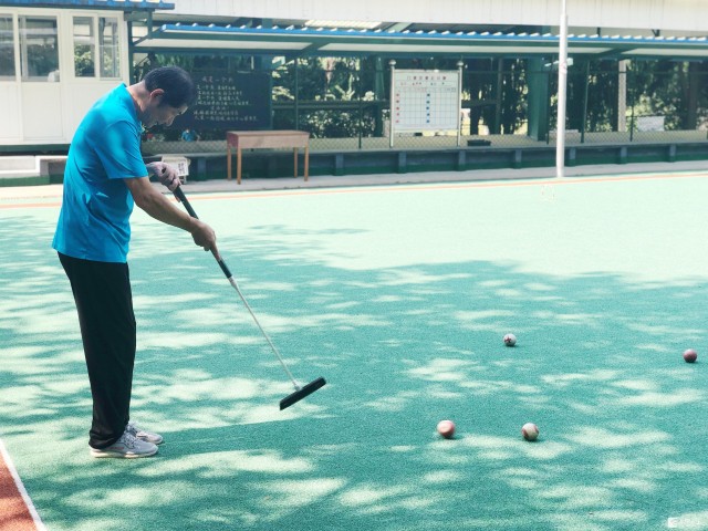 中老年门球交流赛,老年人的门球运动