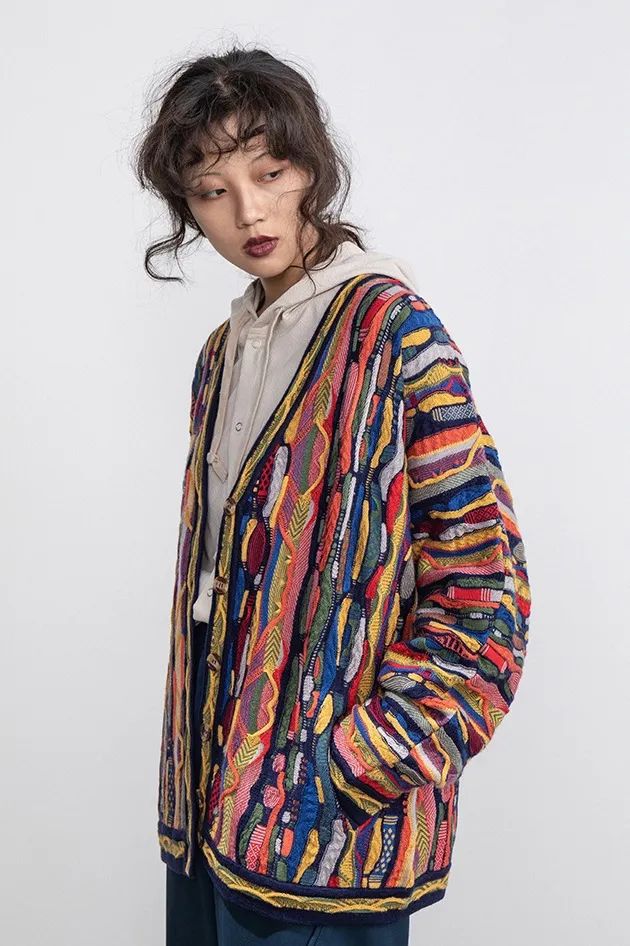 秋冬新款针织开衫女百搭撞色,秋冬必买的基础款针织开衫