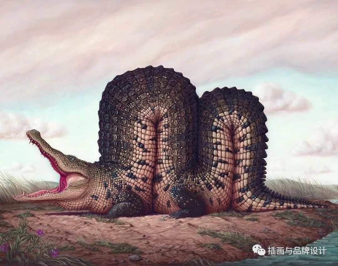 荒诞极端插画,荒诞主义插画