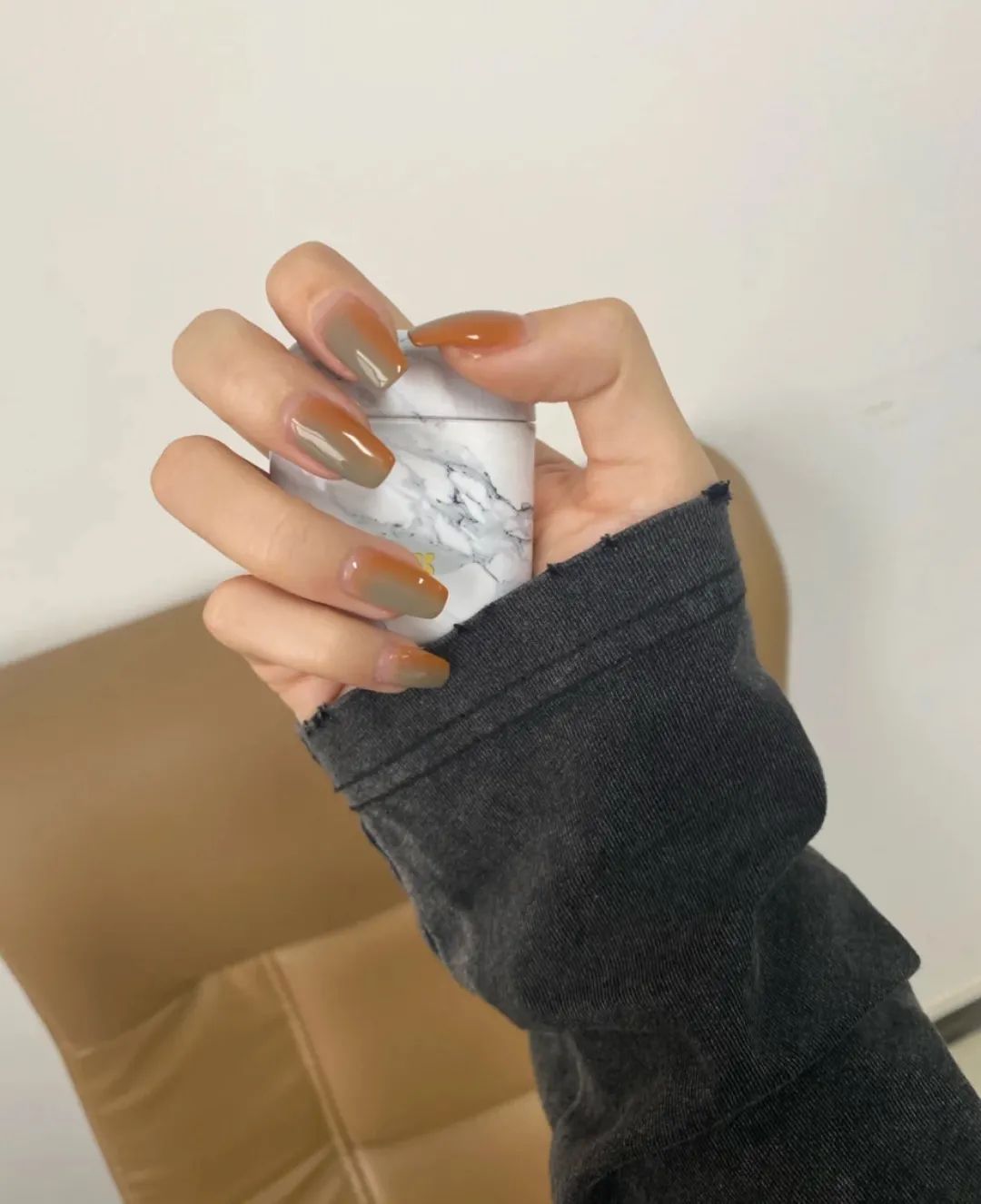 简单款美甲显手白高贵冬天,这100款秋冬美甲也太好看了吧