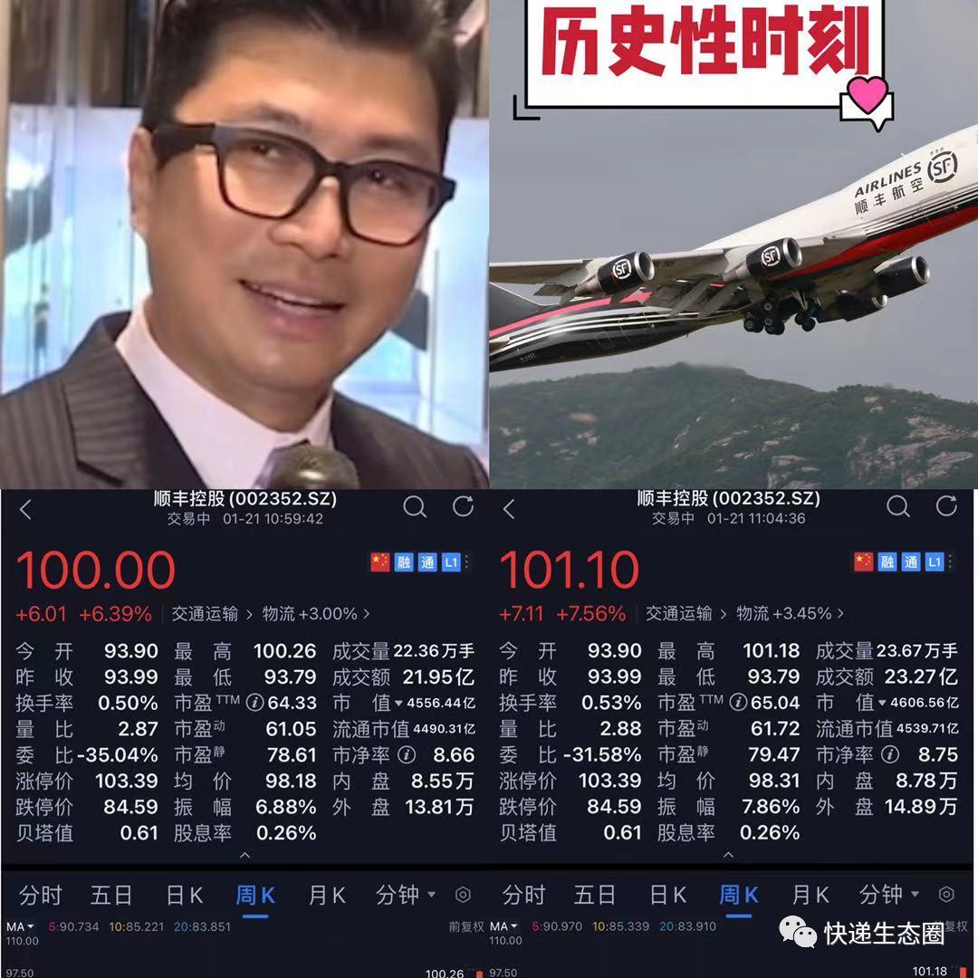 5000亿“白龙马”顺丰登场,顺丰拿650000000元重奖员工,王卫个人掏25000000元发红包