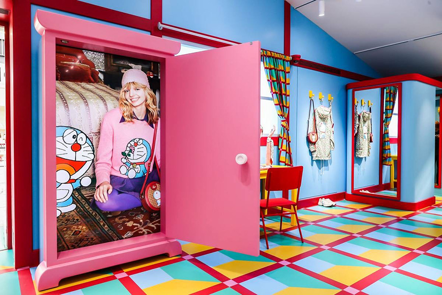 gucci哆啦a梦联名款套装多少钱,gucci2018早春中国