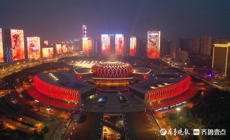 济南霓虹灯,济南城市夜景霓虹灯