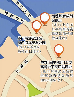 海堤纪念公园和十里长堤,厦门十里长堤和海堤纪念公园